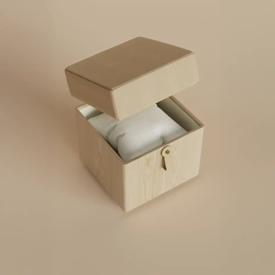 Ahşap Puf - SALON TRIO, Meşe