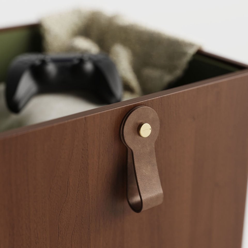 Ahşap Puf - SALON TRIO, Ceviz