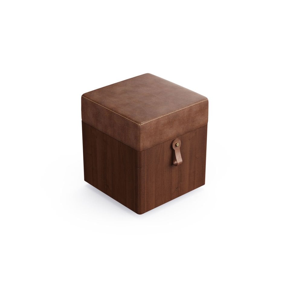 Ahşap Puf - SALON TRIO, Ceviz