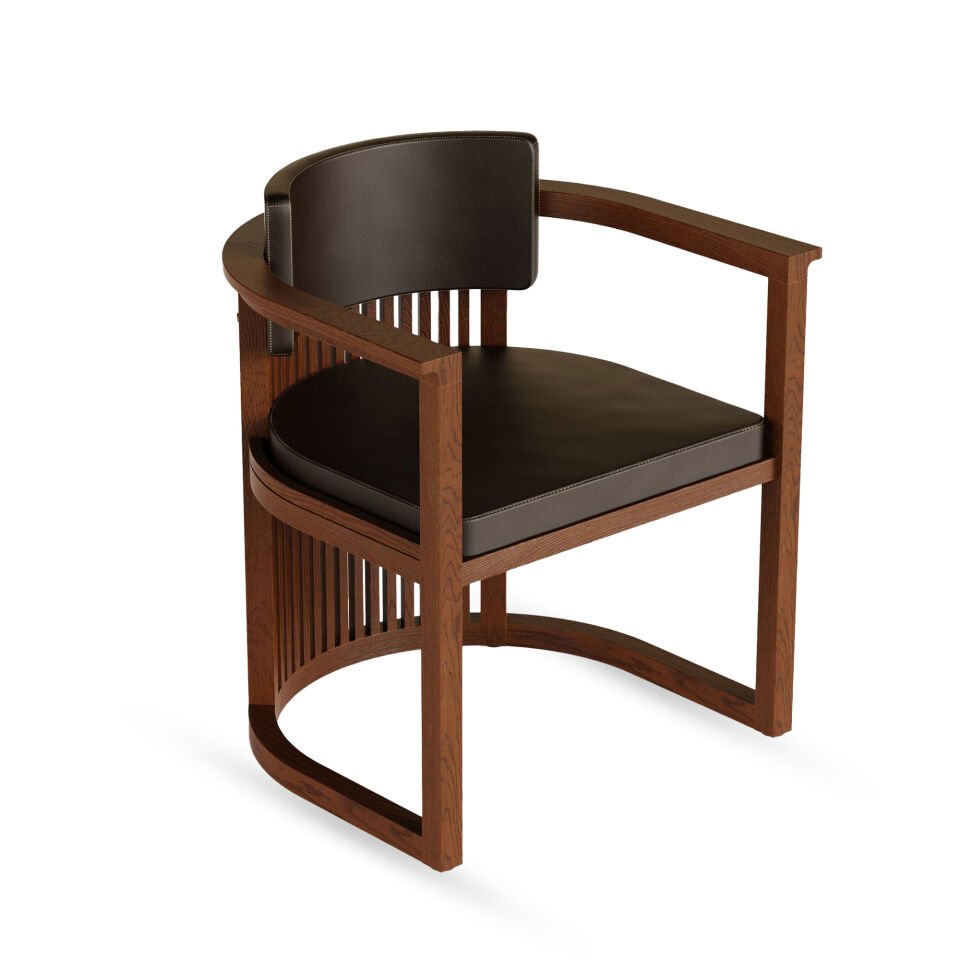 Masif Ahşap Sandalye, Çıtalı - DOCIA Serisi Forest