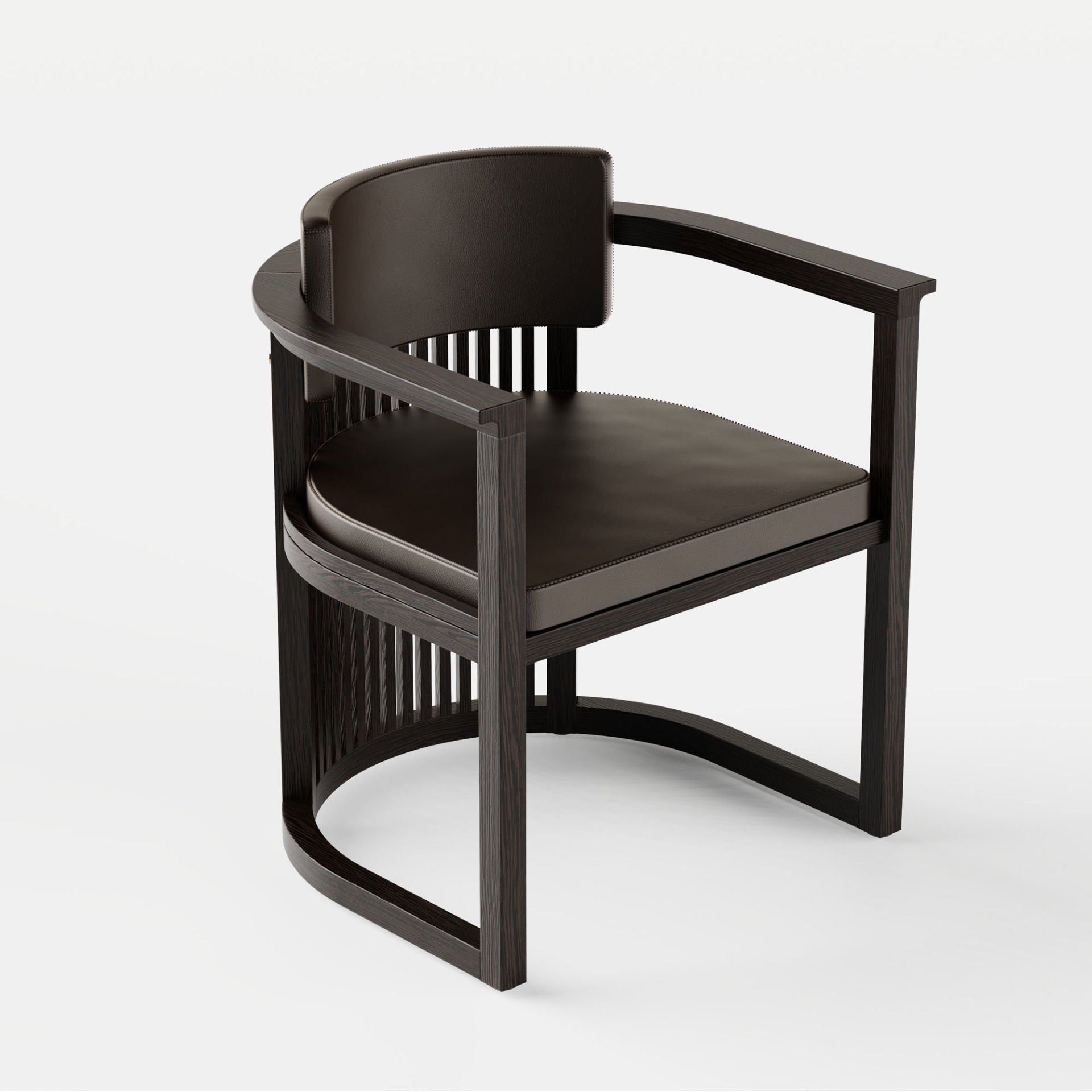 Masif Ahşap Sandalye, Çıtalı - DOCIA Serisi Dark