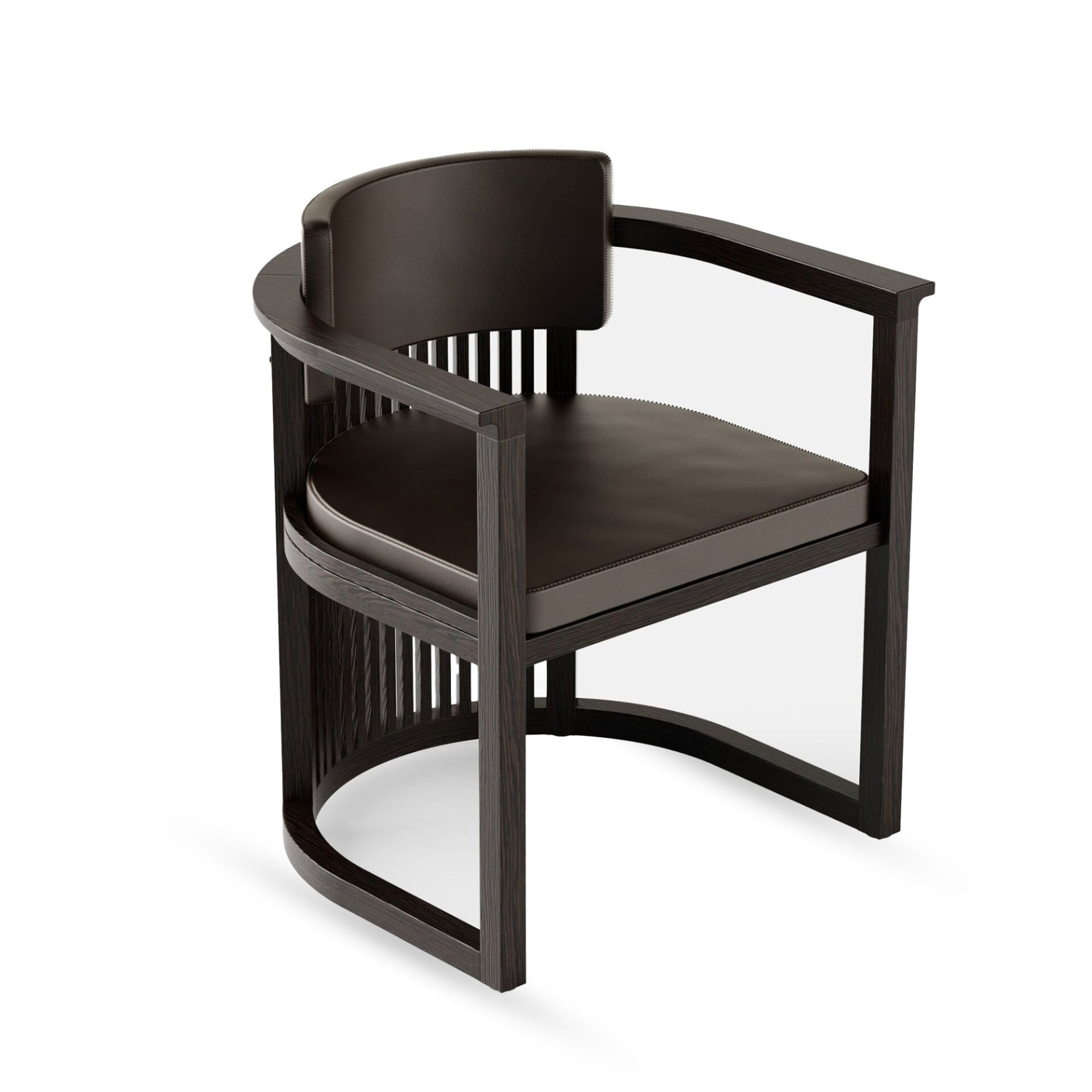 Masif Ahşap Sandalye, Çıtalı - DOCIA Serisi Black