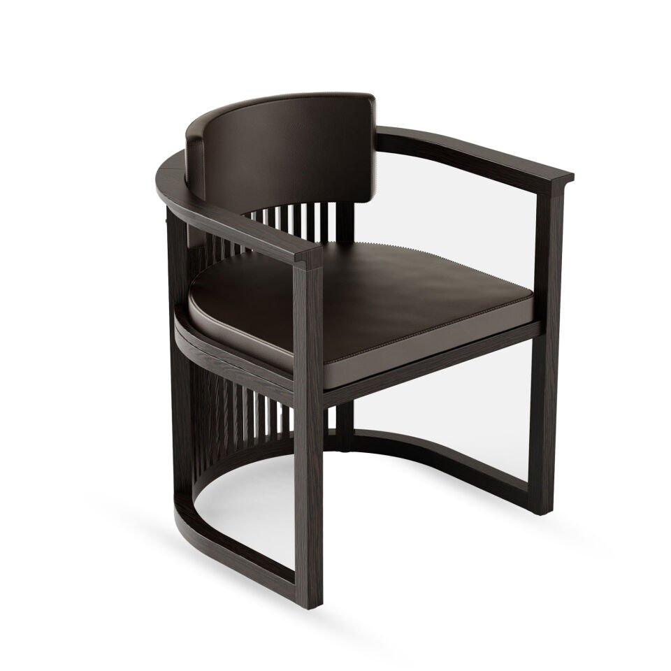 Masif Ahşap Sandalye, Çıtalı - DOCIA Serisi Black