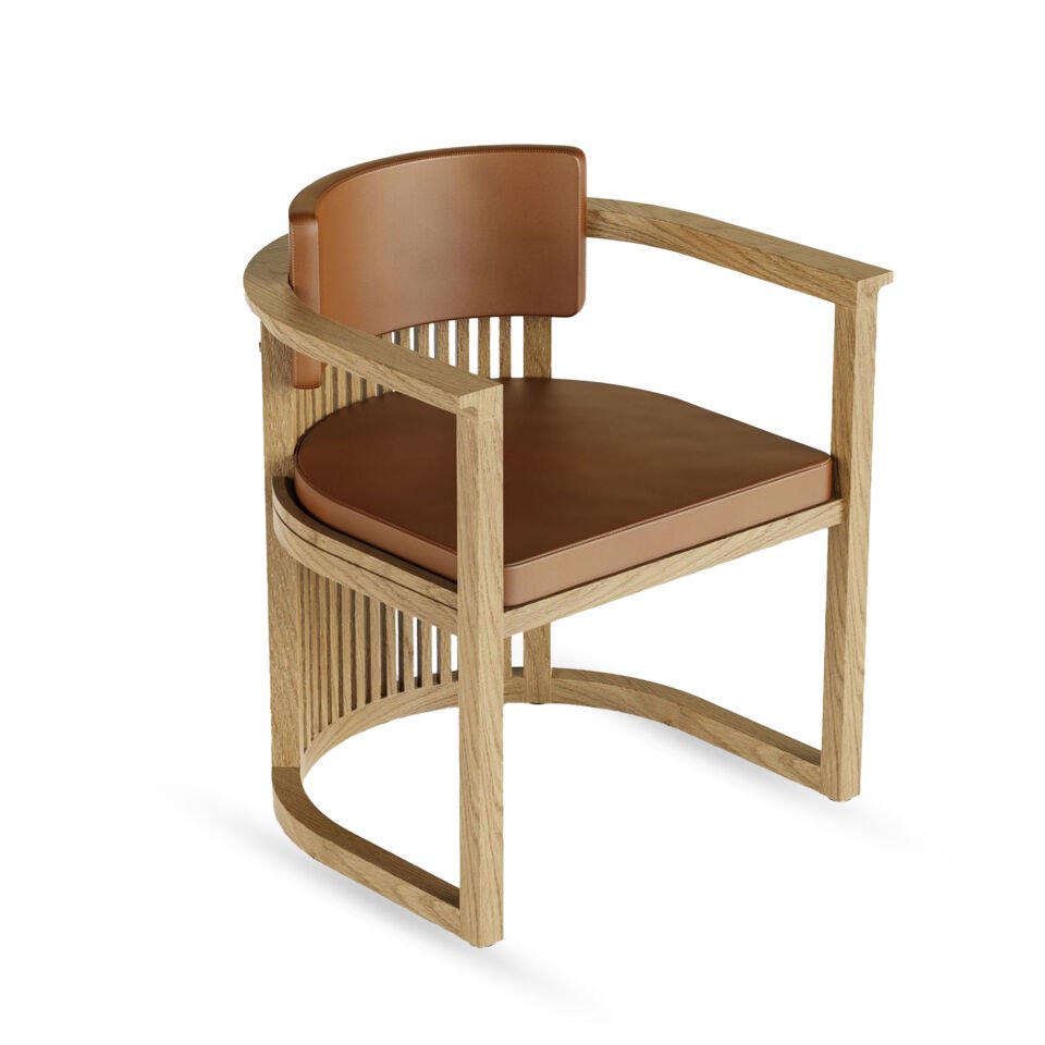 Masif Ahşap Sandalye, Çıtalı - DOCIA Serisi Honey