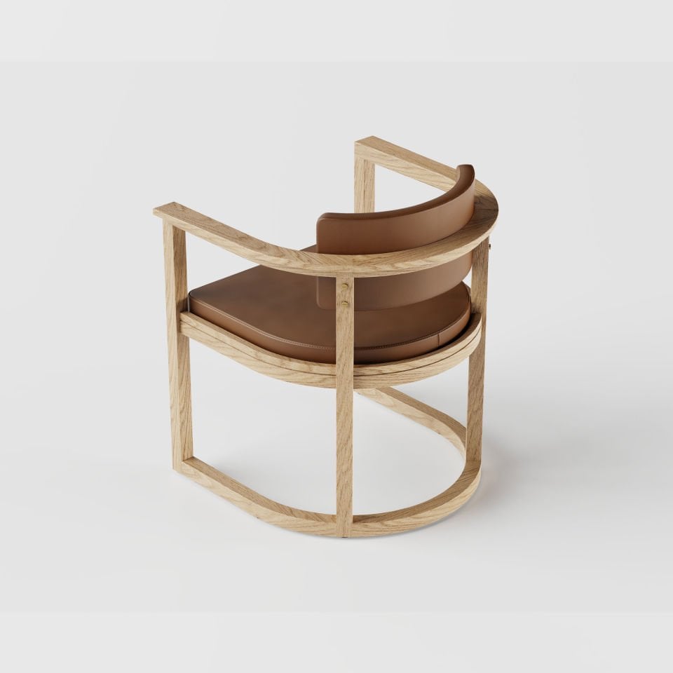 Ahşap Sandalye - DOCIA Serisi Raw