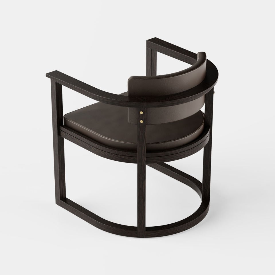 Ahşap Sandalye - DOCIA Serisi Dark