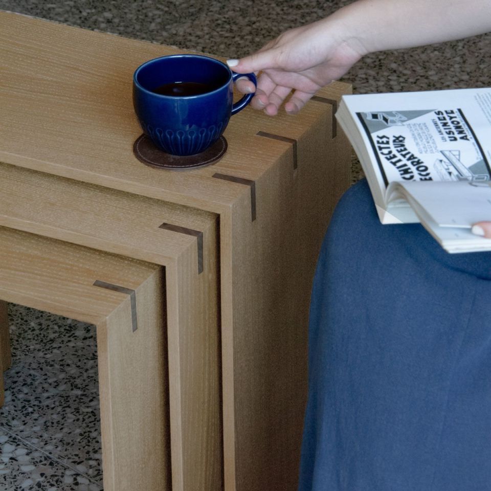 Ahşap Zigon - KIRLANGIÇ Serisi, Meşe Kahverengi