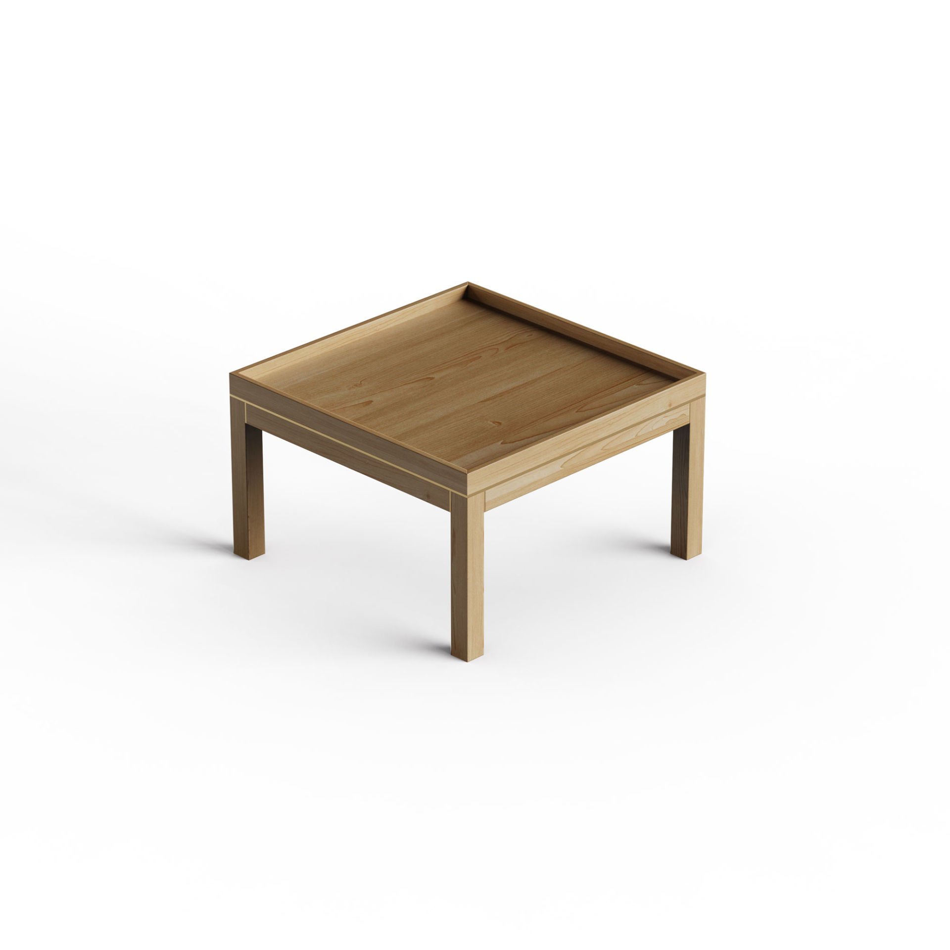 Ahşap Orta Sehpa - EDGE Serisi, Meşe Honey