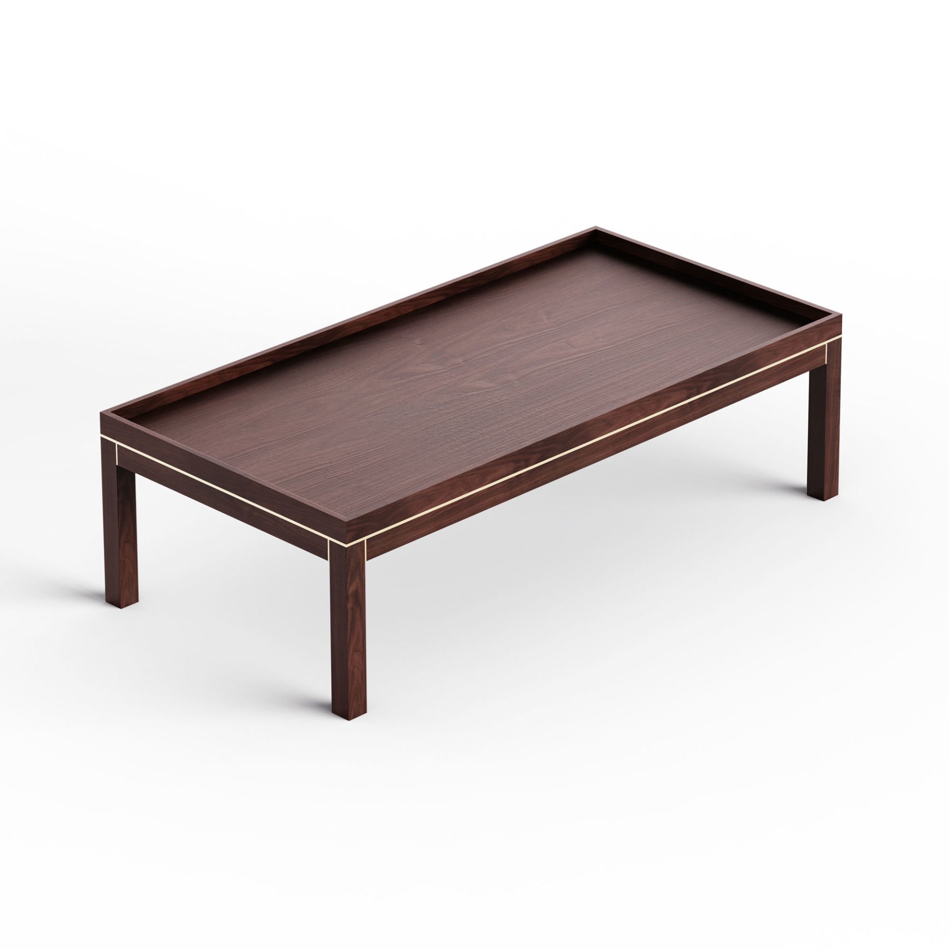 Ahşap Orta Sehpa - EDGE Serisi, Ceviz