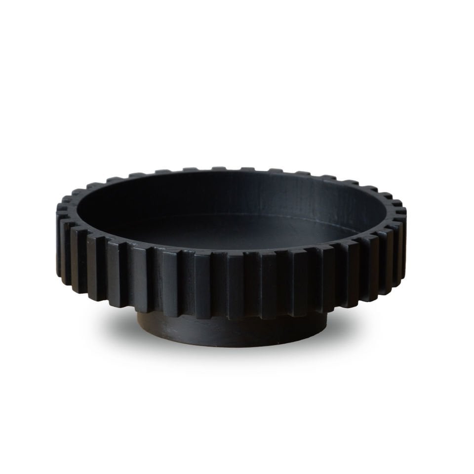 Masif Ahşap Dönen Servis Tepsisi -  DOCIA Serisi Dark