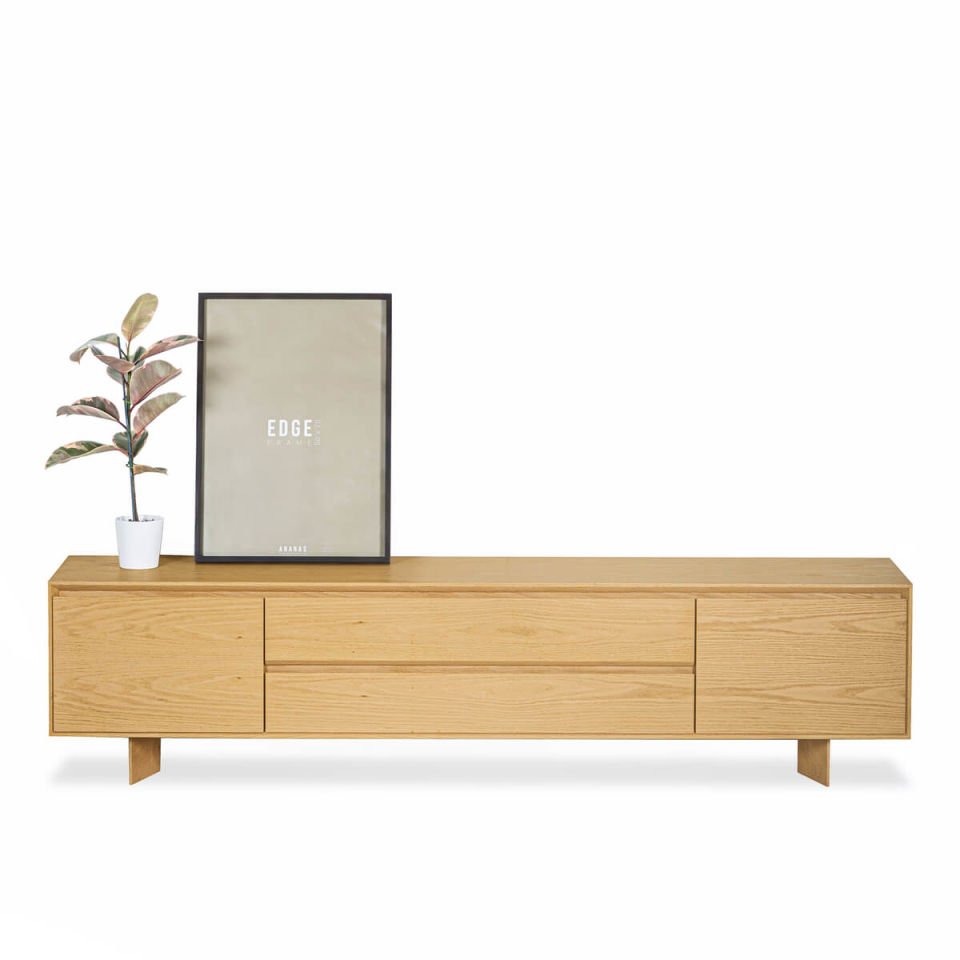Ahşap TV Ünitesi – BEAM Serisi Honey