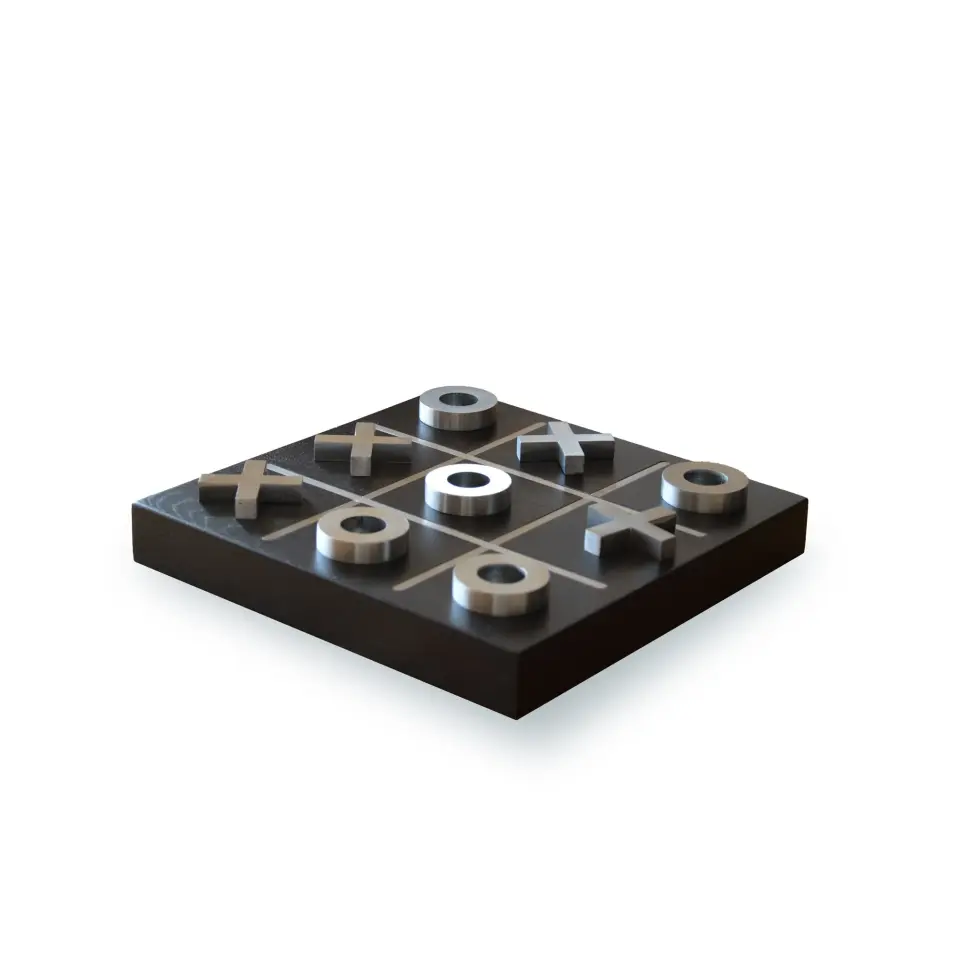 Masif Ahşap XOX - Dekoratif Oyun Tablası