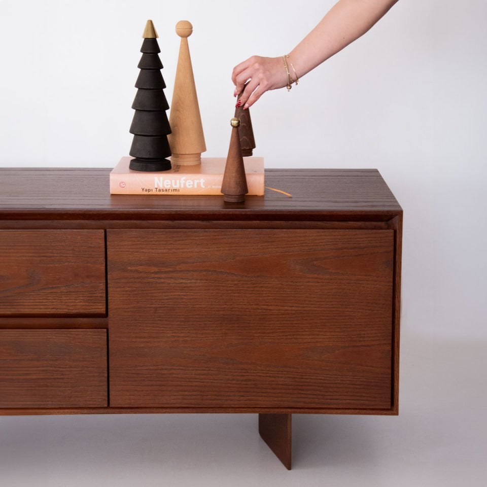 Ahşap TV Ünitesi – BEAM Serisi Forest