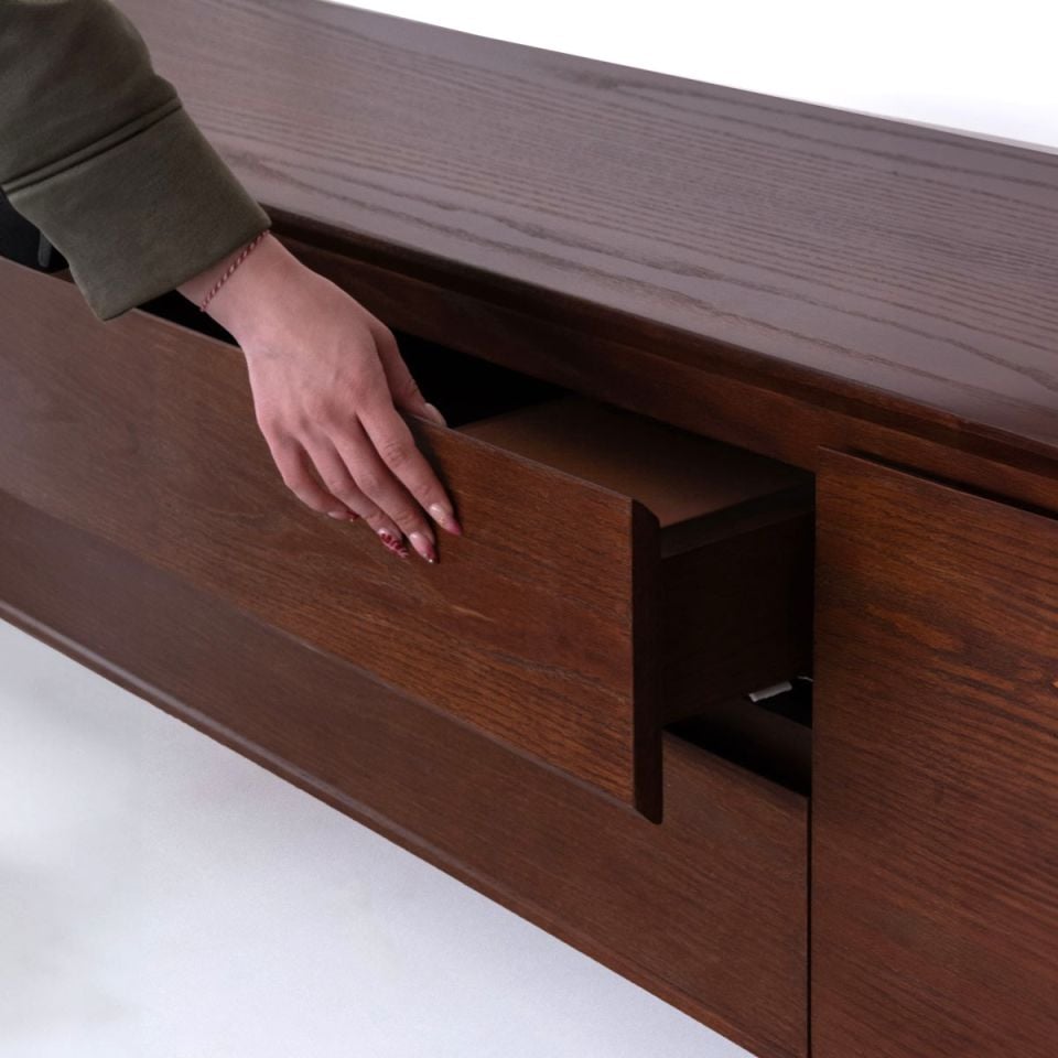 Ahşap TV Ünitesi – BEAM Serisi Forest