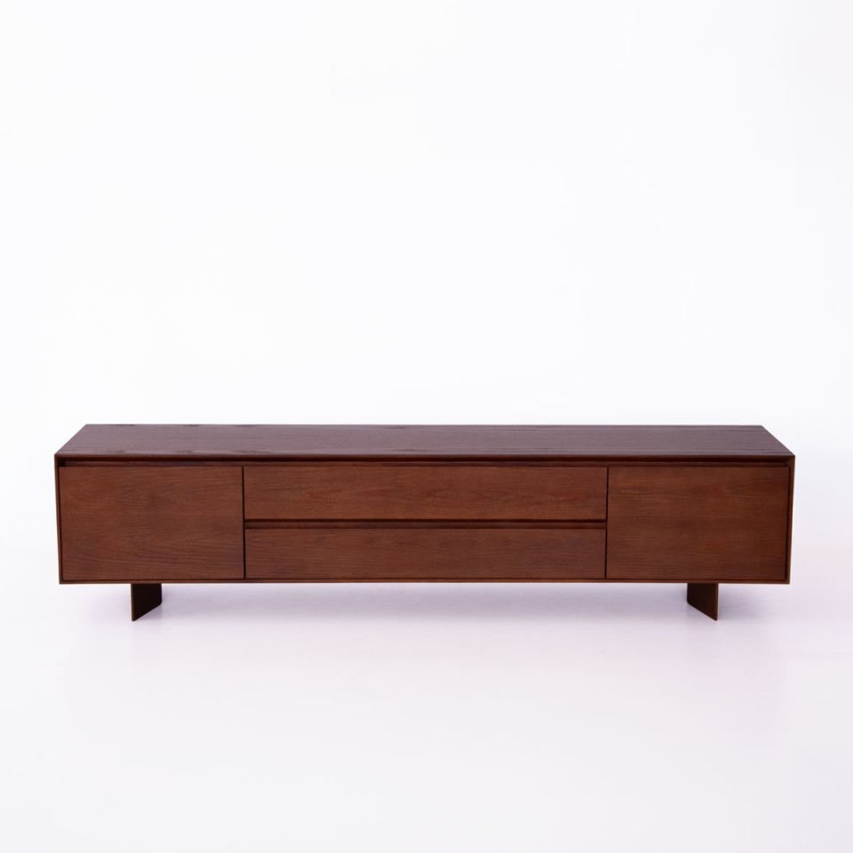 Solid Oak TV Unit – BEAM Series Forest