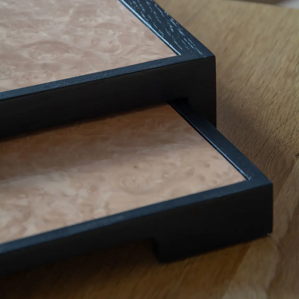 Akçaağaç Ahşap Tepsi Seti - EDGE Serisi