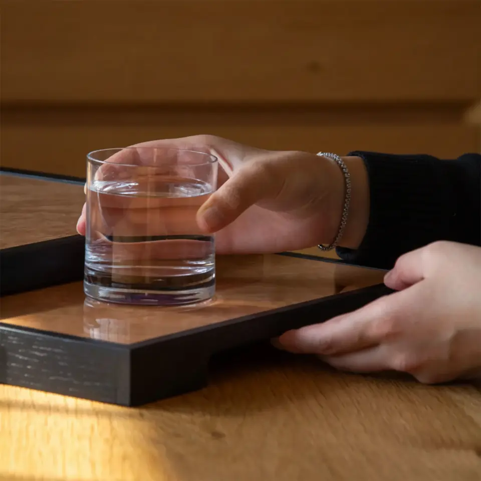 Akçaağaç Ahşap Tepsi Seti - EDGE Serisi