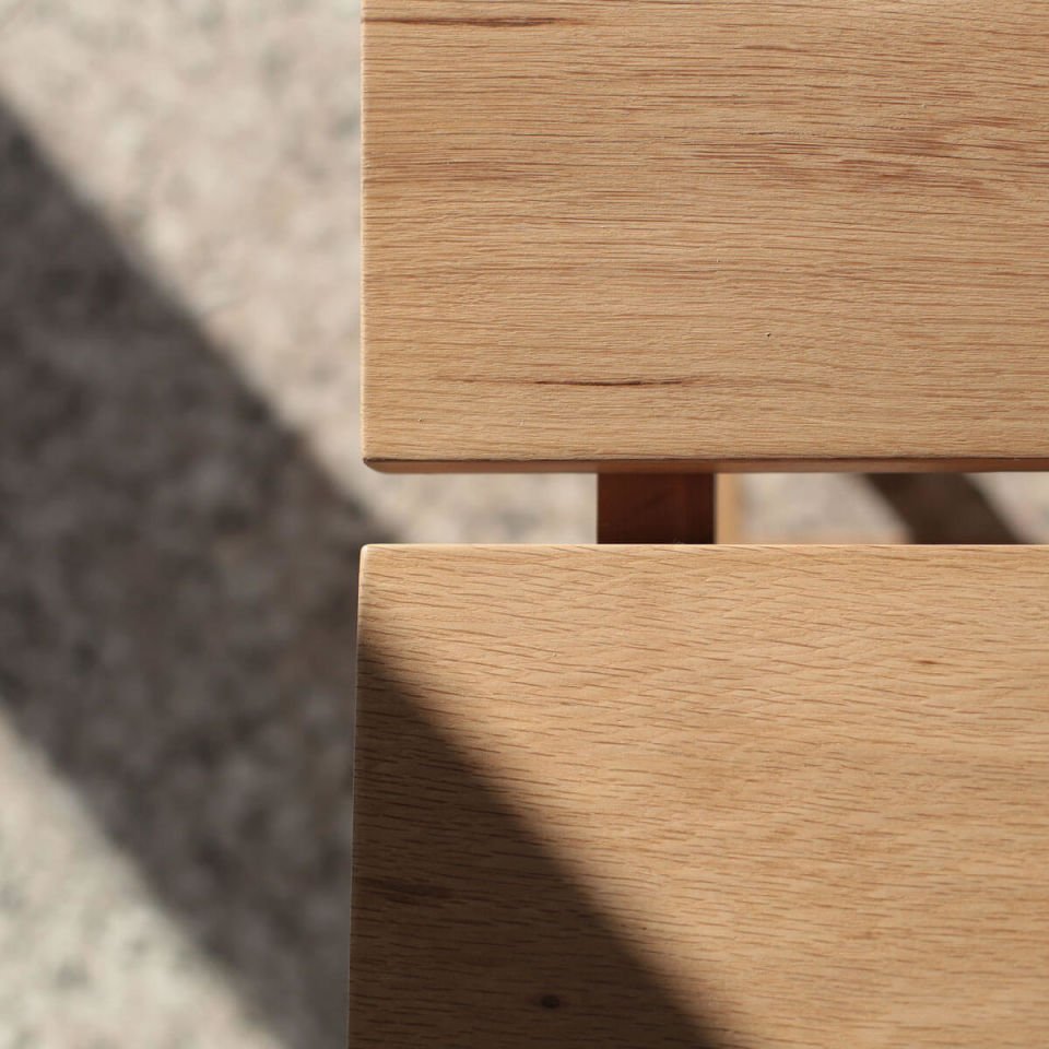 Ahşap Bar Taburesi - PI Serisi, Alçak Raw