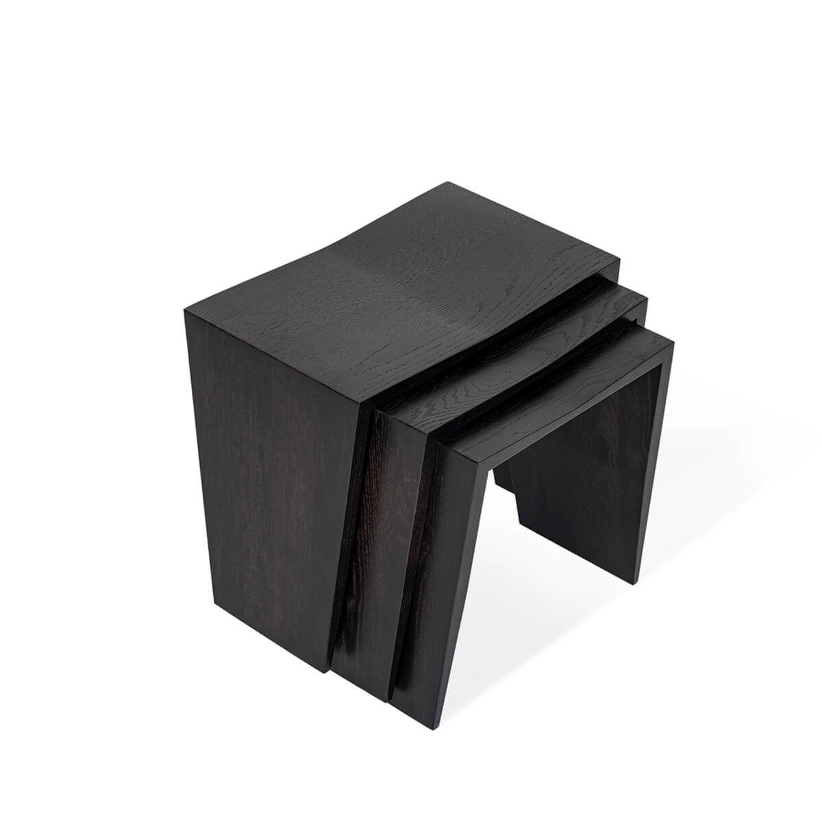 Ahşap Tabure - BRIDGE Serisi Black