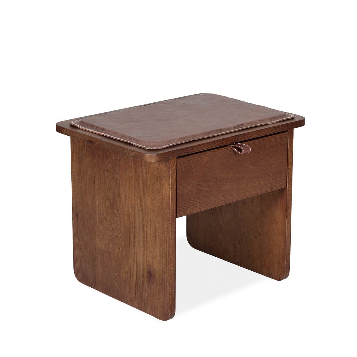 Oak Stool/Nightstand with Drawer – HOL JR. Series Forest