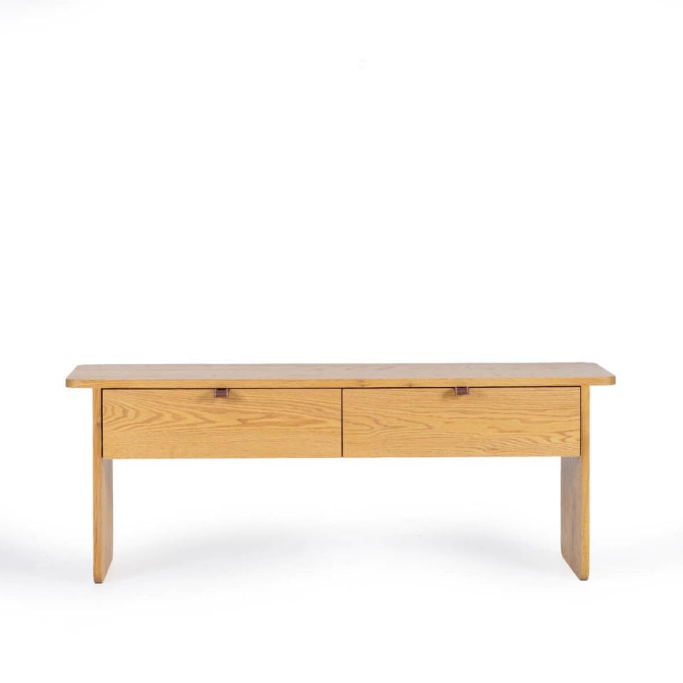 Solid Oak Drawer Stool – HOL Series Honey