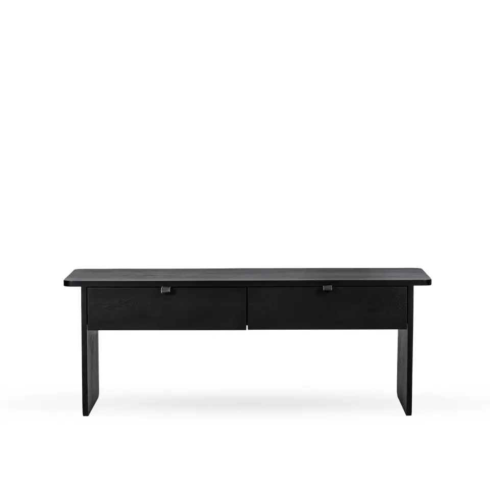 Solid Oak Drawer Stool – HOL Series Dark