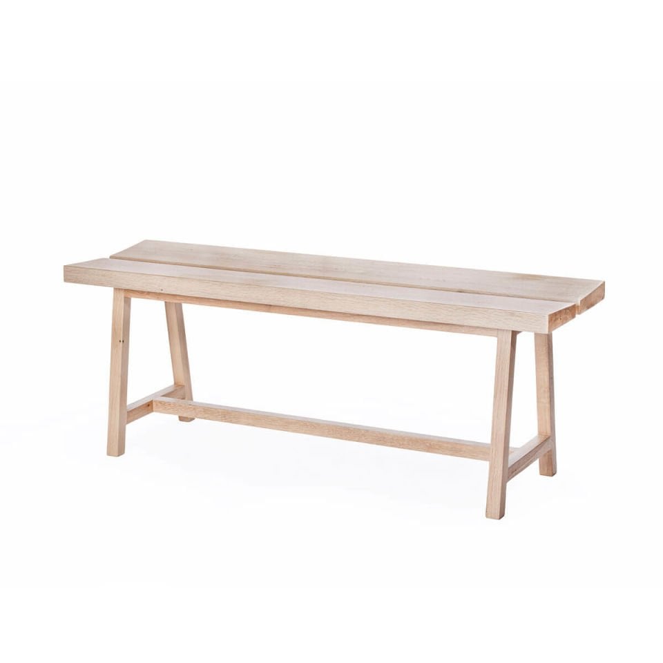 Masif Meşe Bank – PI Serisi Raw - 120 CM
