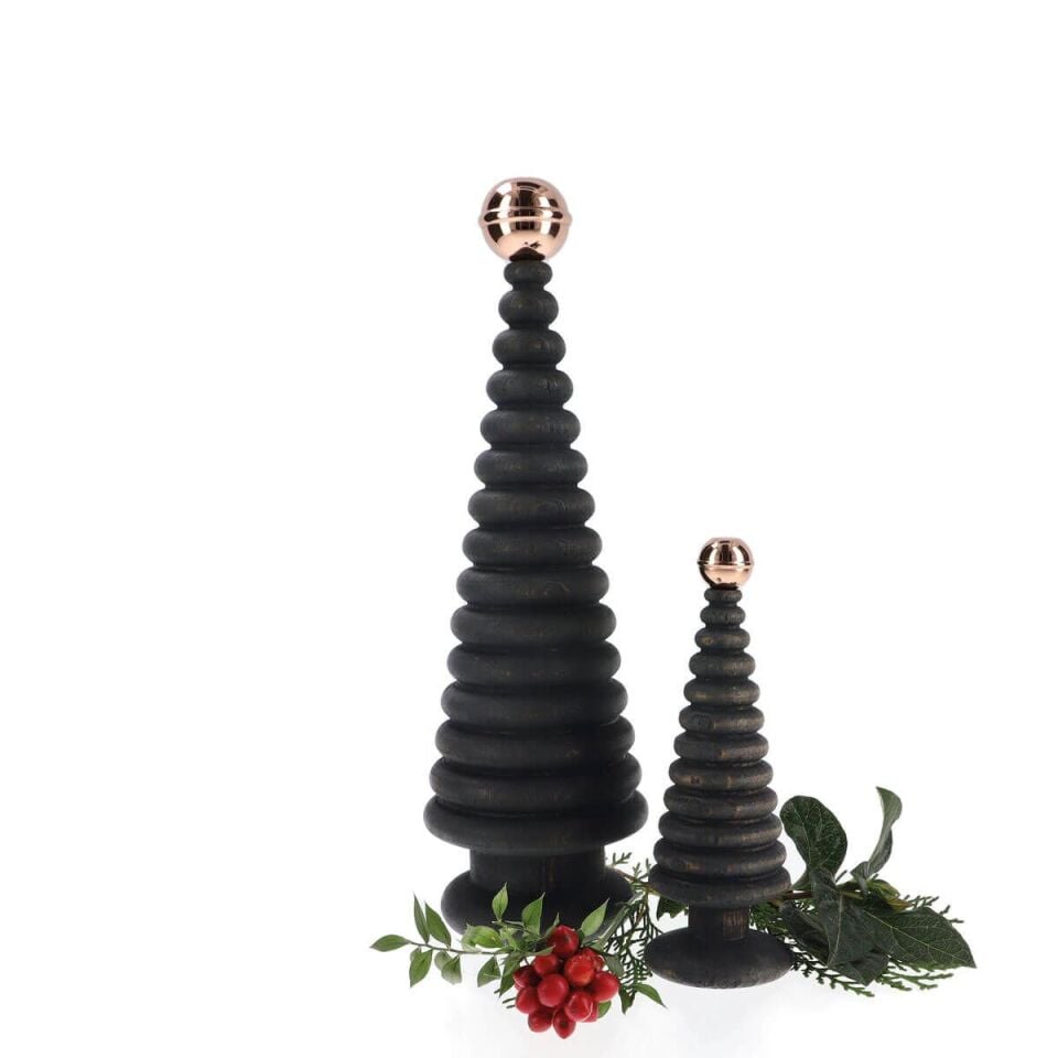CEDAR Metal Başlıklı İkili Yılbaşı Ağacı Seti Dark - Bronz Başlık