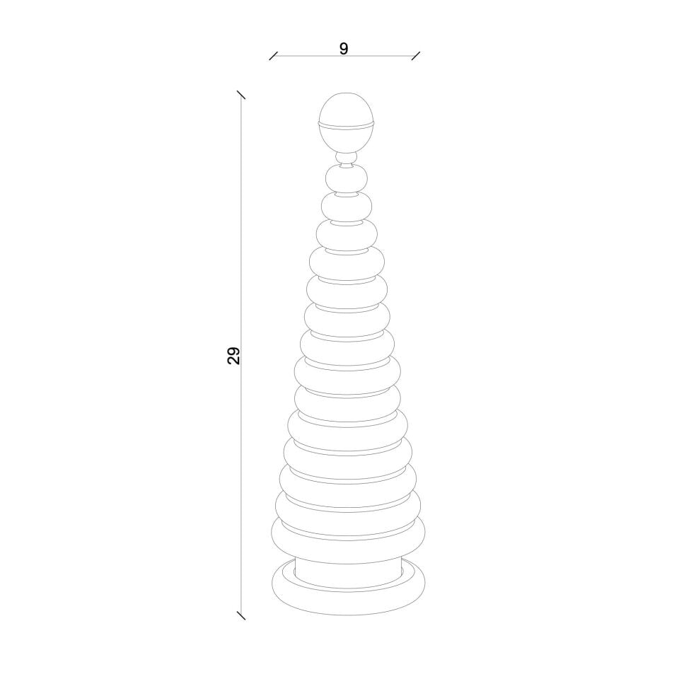 CEDAR Metal Başlıklı Büyük Boy Yılbaşı Ağacı Dark - Bronz Başlık
