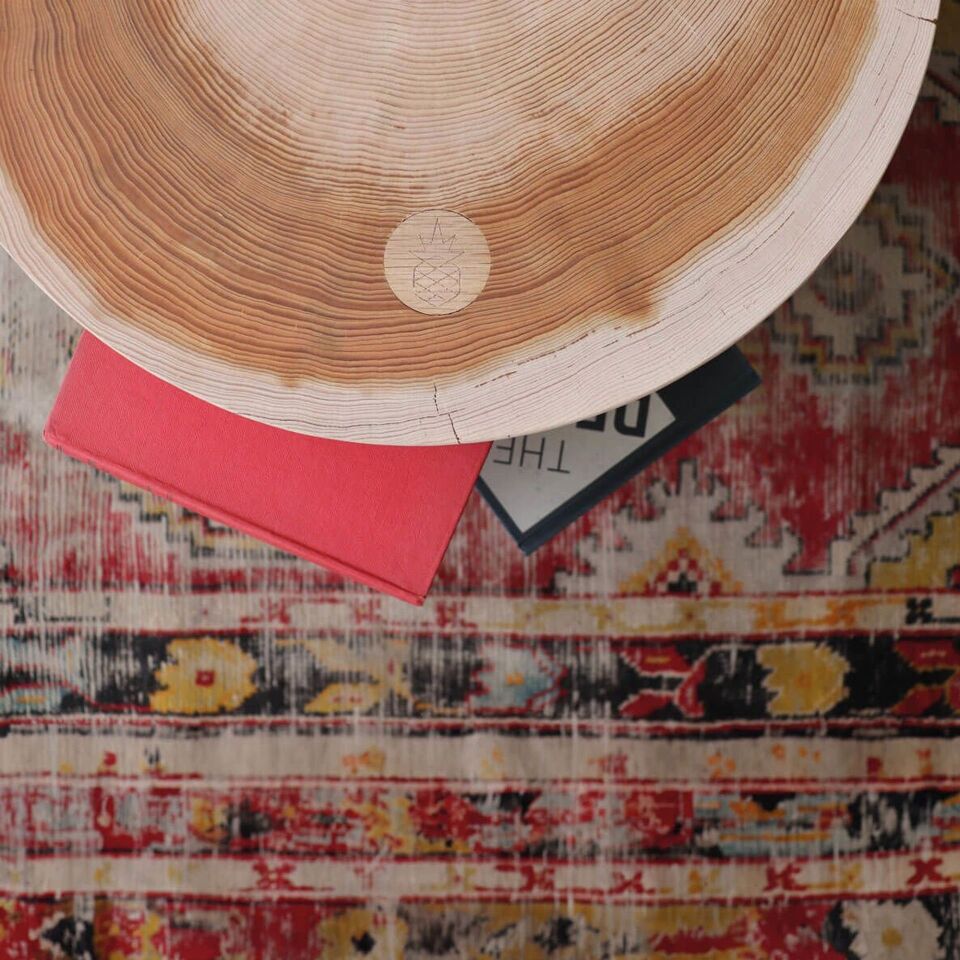 Ahşap Tabure – BOOKWORM Raw - Döşemesiz