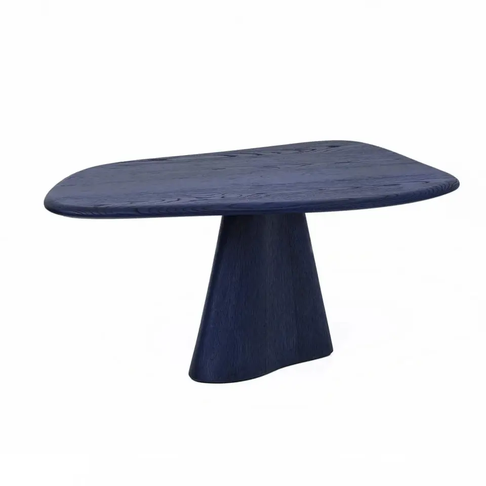 Masif Ahşap Orta Sehpa  – LAGOON Serisi Grande Navy Blue