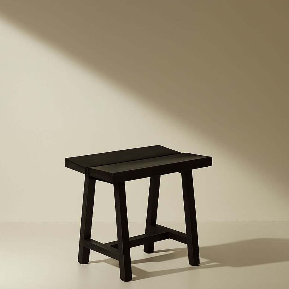 Solid Oak Stool – PI Series Dark