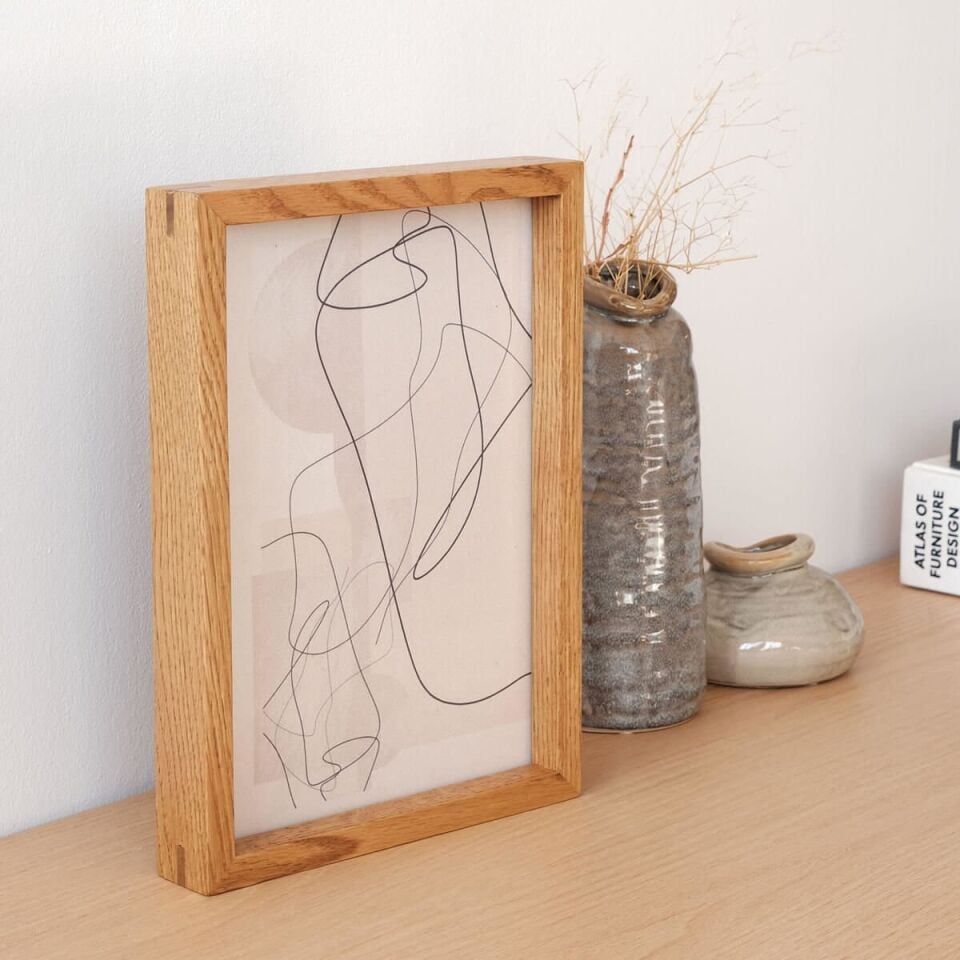 Masif Ahşap Çerçeve – EDGE Serisi Honey - 23x32 CM